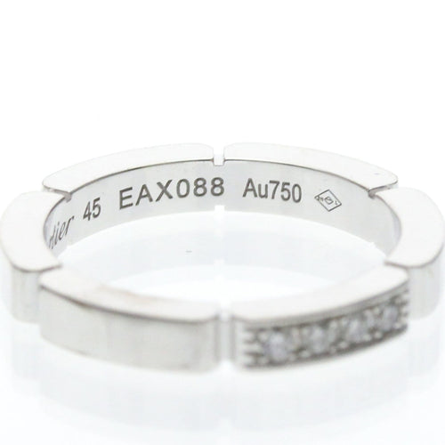 Bague 45 Cartier Maillon Panthère - Bague en or blanc et 4 diamants 58 Facettes ydg41fk9js