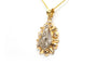 Art Déco - Pendentif en or jaune et blanc 18 carats et diamants 58 Facettes 22686
