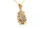 Art Déco - Pendentif en or jaune et blanc 18 carats et diamants 58 Facettes 22686