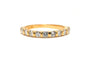 54 Alliance demi-américaine en or jaune 18 carats et diamants 58 Facettes 22695