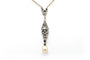 Art Déco - Collier en or blanc, platine, perles et diamants 58 Facettes 22778