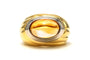 53 Bague contemporaine en or jaune et blanc 18 carats sertie d'une citrine 58 Facettes 22699