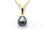 Pendentif contemporain en or jaune 18 carats et perle de Tahiti 58 Facettes 22755