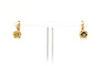 Art déco - Boucles d'oreilles en or jaune 18 carats et strass 58 Facettes B749