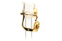 Art déco - Boucles d'oreilles en or jaune 18 carats et strass 58 Facettes B749