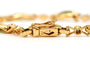 Bracelet contemporain en or jaune 18 carats, émeraudes et diamants 58 Facettes B727