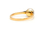 55 Art Déco - Bague en or jaune et blanc, perle et diamants 58 Facettes 22867