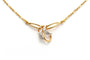 Collier contemporain en or jaune, or blanc et diamants taille 8/8 58 Facettes 22909