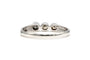 52 Bague contemporaine en or blanc et diamants taille brillant 58 Facettes 22893
