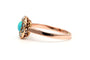 52 Napoléon III - Bague en or jaune, perles et turquoise 58 Facettes 23013