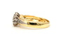 50 Bague contemporaine en or jaune 18 carats et diamants taille brillant 58 Facettes 19454