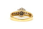 50 Bague contemporaine en or jaune 18 carats et diamants taille brillant 58 Facettes 19454