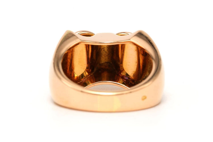 56 Art Deco - Ring in 18-karaats geelgoud en diamanten 58 Facettes 23799