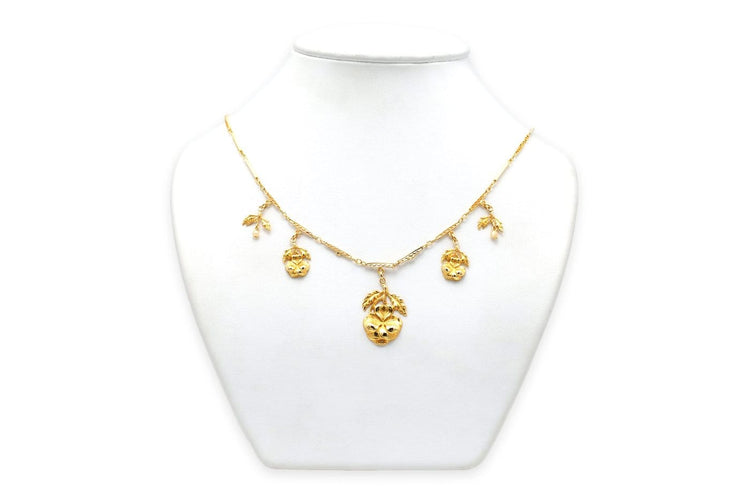 Art Nouveau - Collana in oro giallo 18 carati e perle 58 Facettes 23794