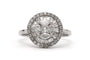 59 Anello contemporanea in oro bianco 18 carati e diamanti 1,22 ct 58 Facettes 23827