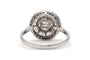 59 Anello contemporanea in oro bianco 18 carati e diamanti 1,22 ct 58 Facettes 23827