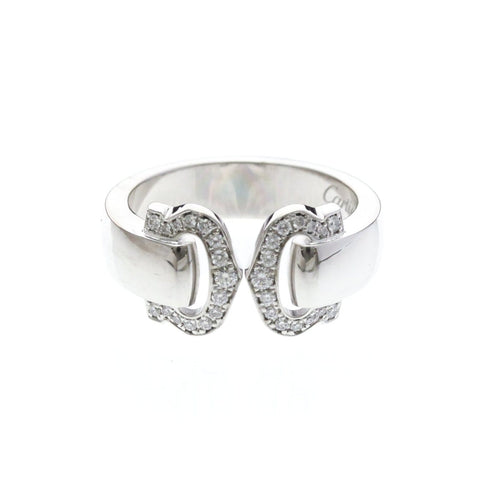 53 Cartier 2C - Ring aus 18K Weißgold 58 Facettes fps5b034nl