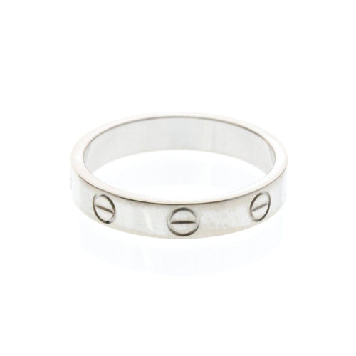 54 Cartier Love - Pierścionek z białego złota 18K 58 Facettes u8lpeue0l9