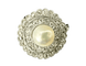 55 Art nouveau - Bague en platine, perle fine et diamants 58 Facettes Bague 23