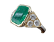 52 Bague en or jaune 18 carats, émeraude et diamants 58 Facettes Bague 9