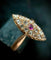 51 Bague marquise XIXe en or rose, rubis et diamants 58 Facettes Bague 27