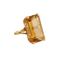 18 kt guldring med citrin 