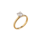 diamante solitario - Anillo de oro amarillo 585 y diamante 