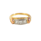 58 Bague trois pierres diamants en or jaune, rose et blanc 58 Facettes HJ062618