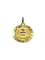 Augis - Pendentif médaille en or jaune et rose, diamant et rubis 58 Facettes 1808939