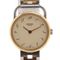 Hermès Arceau - Montre bicolore en acier et plaqué or jaune 58 Facettes Hermès Arceau
