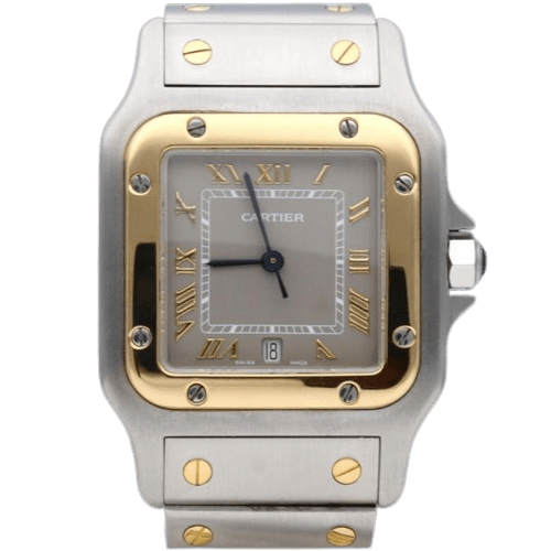 Cartier Santos Galbée - Montre en or jaune et acier 58 Facettes MT47837