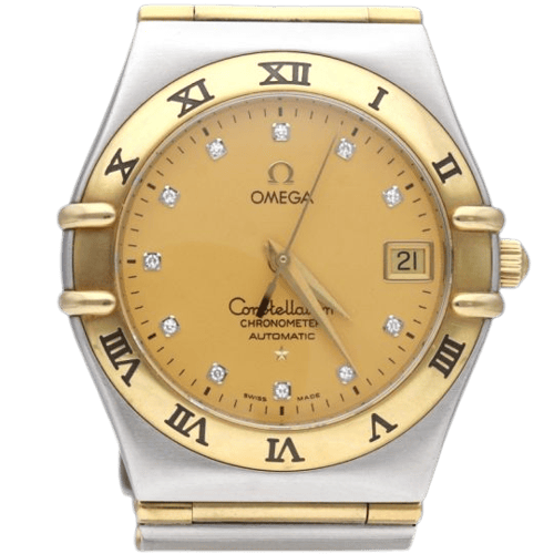Omega Constellation - Montre en or jaune, acier et diamants 58 Facettes MT47971