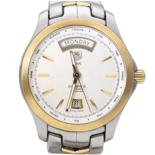 TAG Heuer Link Calibre 5 - Montre en acier et or jaune 58 Facettes MT47435