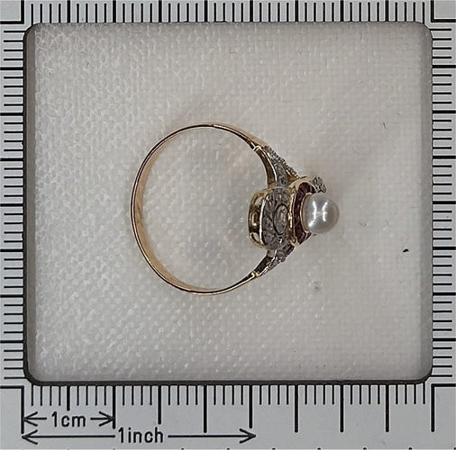 26106-0425.p12_Belle Époque ad Art Déco Anello con Perla, Rubino e Diamante, circa 1920-en.jpg
