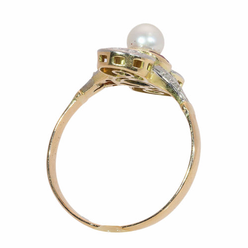 26106-0425.p08_Belle Époque ad Art Déco Anello con Perla, Rubino e Diamante, circa 1920-en.jpg