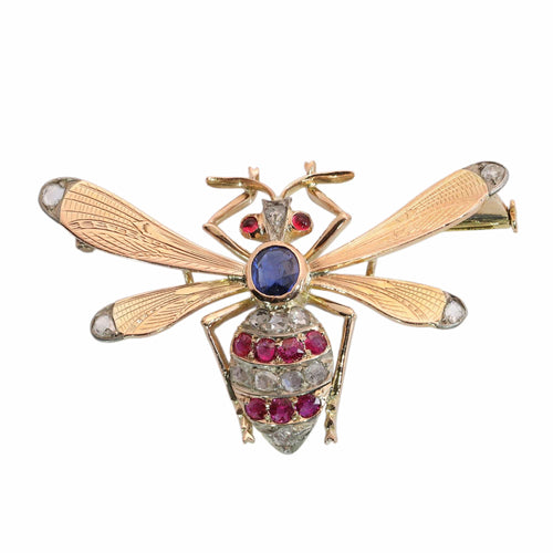 26182-0183.p00_Eine schelmische viktorianische Bienen- oder Fliegenbrosche für das Revers, um 1890-de.jpg
