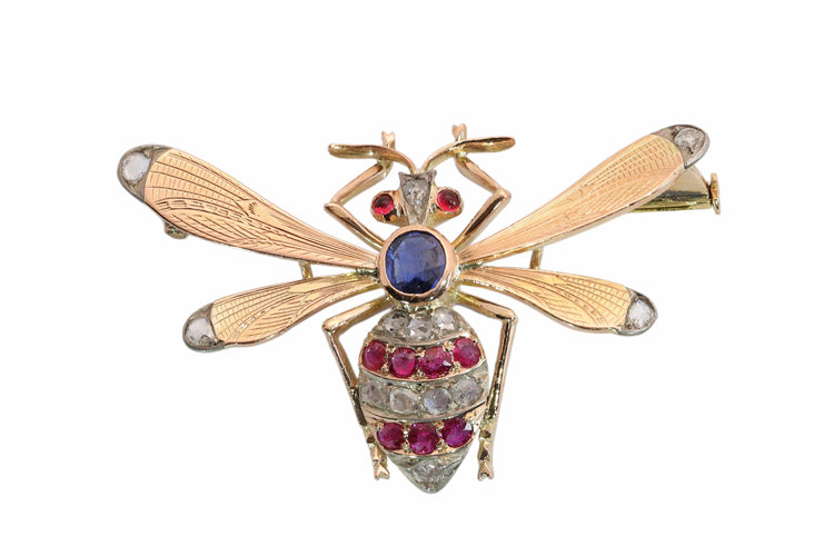 26182-0183.p01_Eine schelmische viktorianische Bienen- oder Fliegenbrosche für das Revers, um 1890-de.jpg