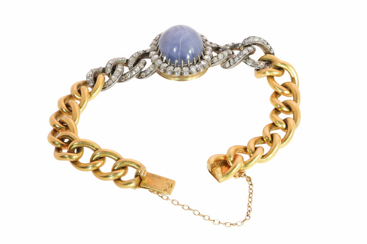 26211-0077.p09_French Victorian 18K Gold  Silver  Star Sapphire and Diamond Bracelet by L on Gariod  circa 1880-en.jpg
