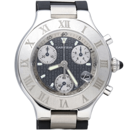 Cartier Must 21 Chronoscaph - Montre en acier 58 Facettes MT47831