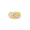 Bague 56 Bague vintage branchage diamants en or jaune 18 carats 58 Facettes B374