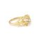Bague 56 Bague vintage branchage diamants en or jaune 18 carats 58 Facettes B374