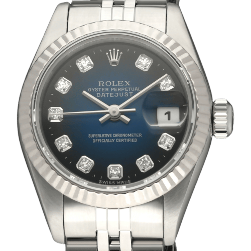 Montre Rolex Lady-Datejust - Montre 69174G cadran Blue Vignette 58 Facettes ROL/LDJ/753