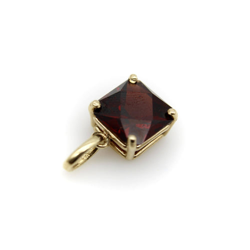 Signature-Anhänger - Tansanischer Granat-Anhänger aus 14K Gold 58 Facettes 11201