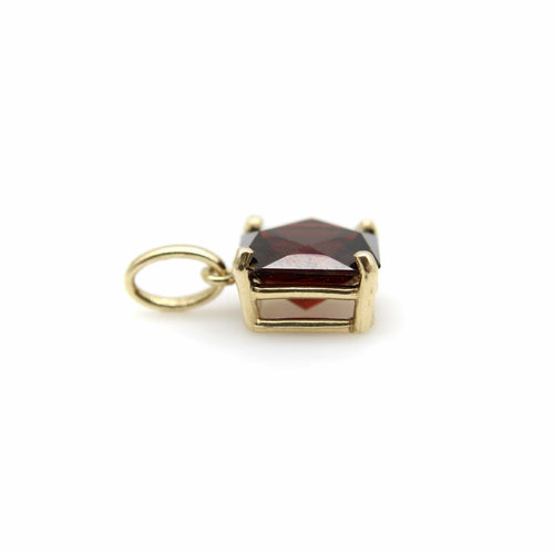 Signature-Anhänger - Tansanischer Granat-Anhänger aus 14K Gold 58 Facettes 11201