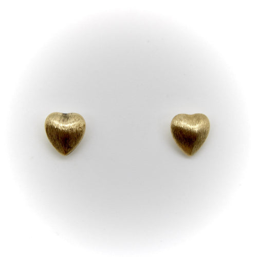 Orecchini Orecchini cuore bombato in oro 14K finitura fiorentina 58 Facettes 11206