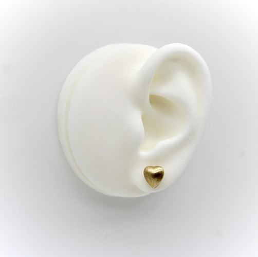 Orecchini Orecchini cuore bombato in oro 14K finitura fiorentina 58 Facettes 11206