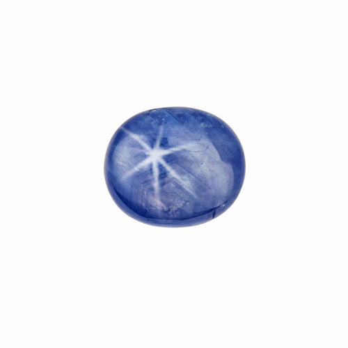 Saphir étoilé birman non chauffé - Cabochon 14,33 carats 58 Facettes P324