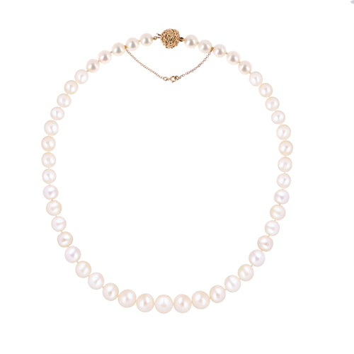 Collier Técla - Collier de perles Akoya en or jaune 18 carats 58 Facettes C175