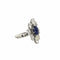 Bague 58 Bague marquise en or blanc 18 carats saphir et diamants 58 Facettes BVP-BAG-0001