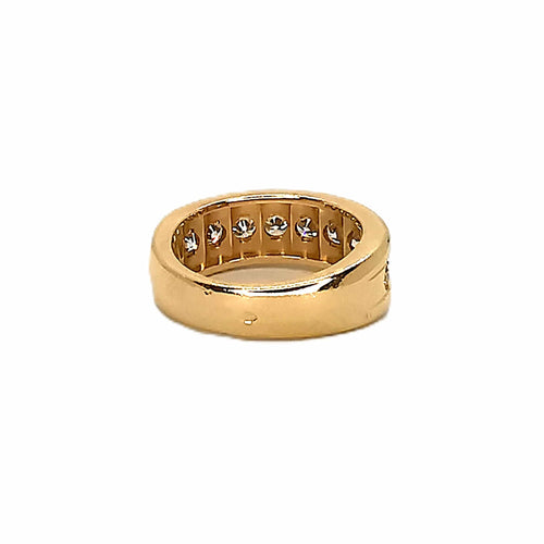 Bague 48 Demi-alliance - Bague en or jaune 18 carats et diamants 58 Facettes BVP-ALL-0003